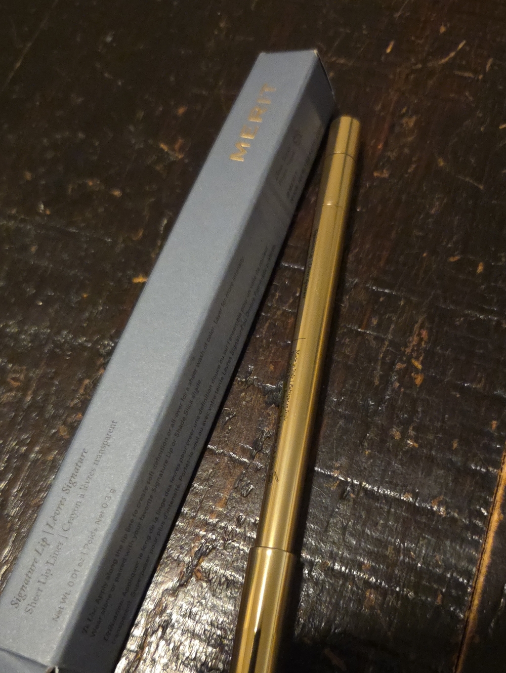 Merit Cosmetics Gold Signature Lip Sheer Liner Nib